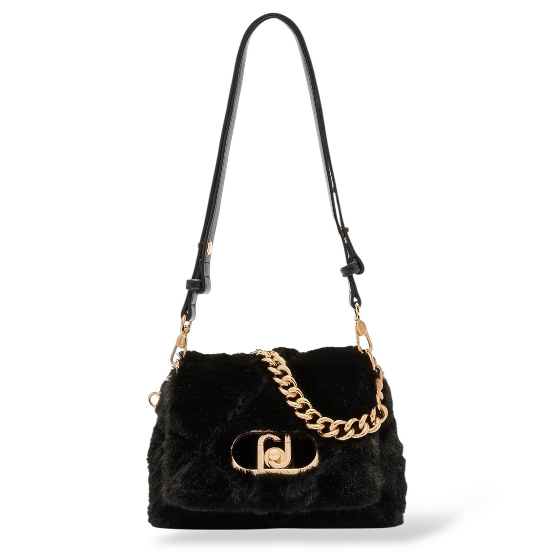 Borsa LaPuffy piccola in pelliccia sintetica Liu Jo