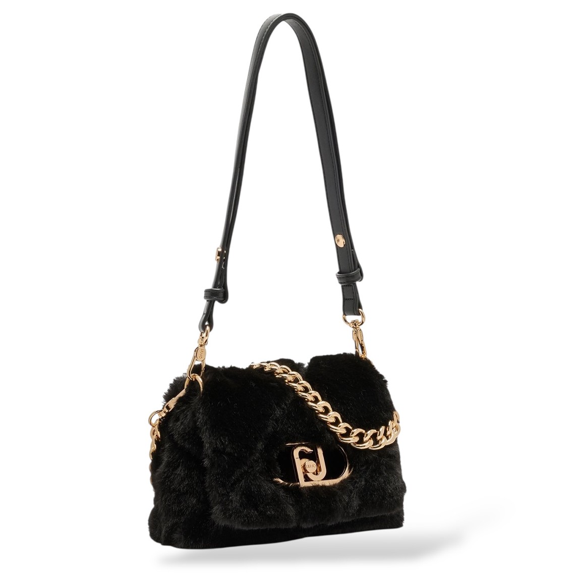 Borsa LaPuffy piccola in pelliccia sintetica Liu Jo