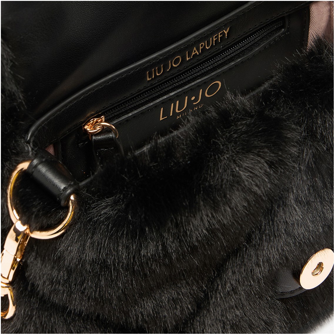 Borsa LaPuffy piccola in pelliccia sintetica Liu Jo