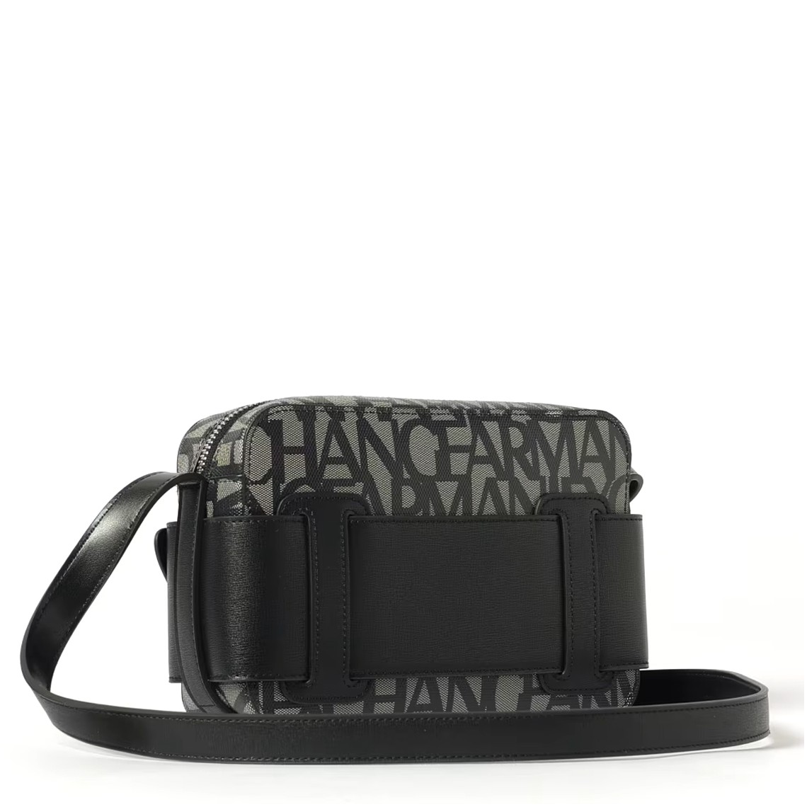 Borsa Armani Exchange in cotone spalmato con logo all over