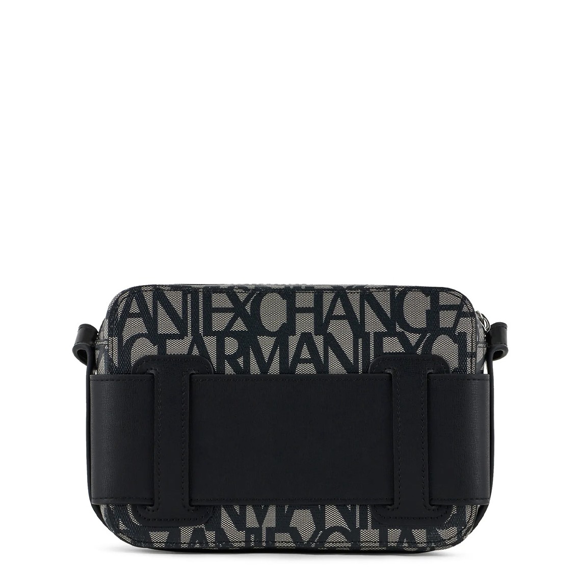 Borsa Armani Exchange in cotone spalmato con logo all over