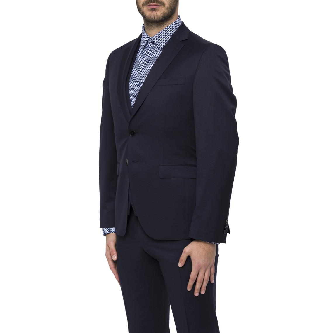 Giacca Boss extra slim in serge di lana vergine