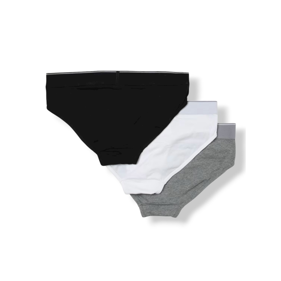 Set 3 paia di slip in cotone con logo Diesel