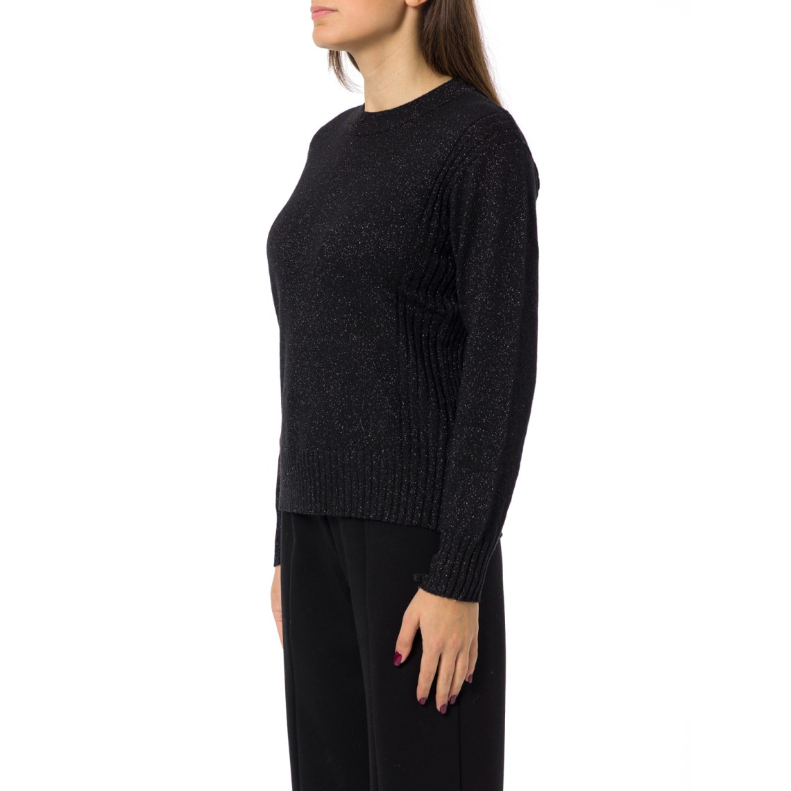 Maglia girocollo lurex Armani Exchnge