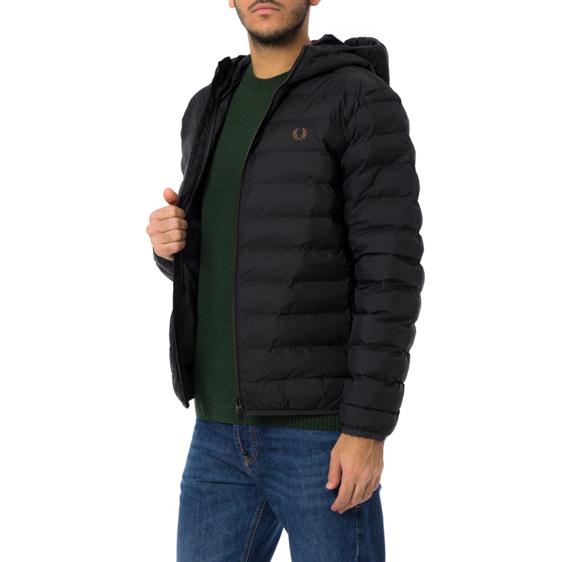 Giacca termica con cappuccio Fred Perry