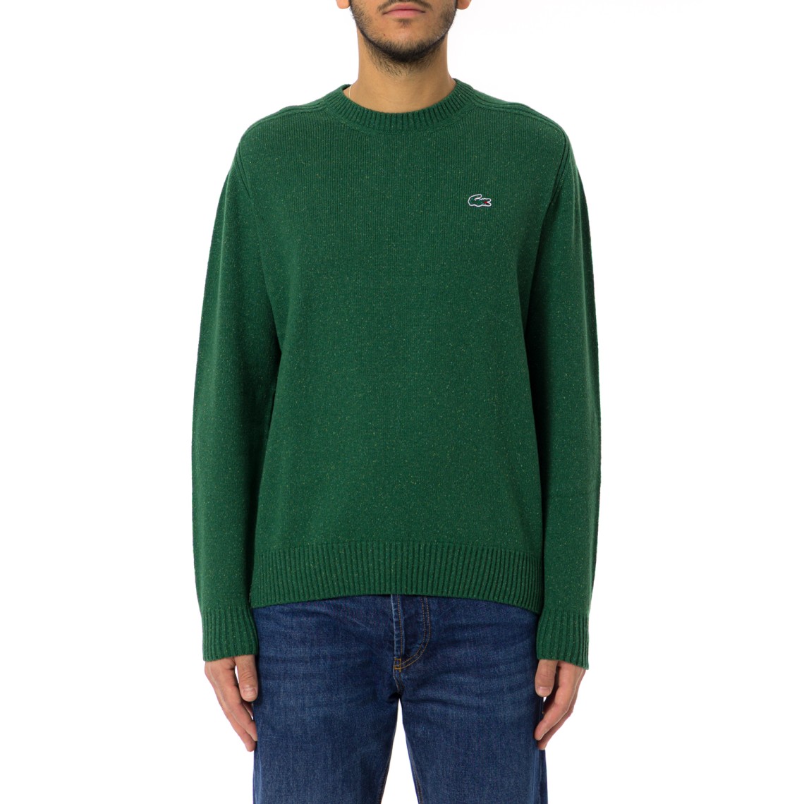 Maglione girocollo in misto lana Lacoste