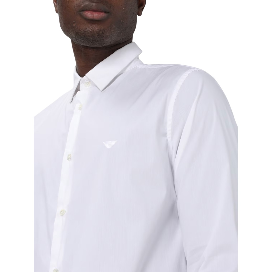 Camicia Emporio Armani in misto nylon stretch