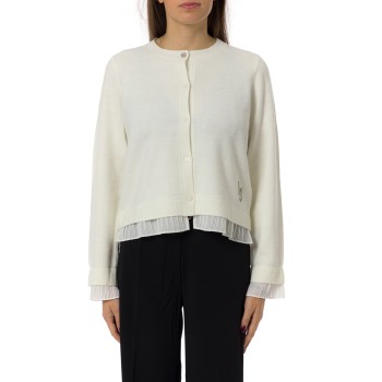 Cardigan con volant plissé Liu Jo