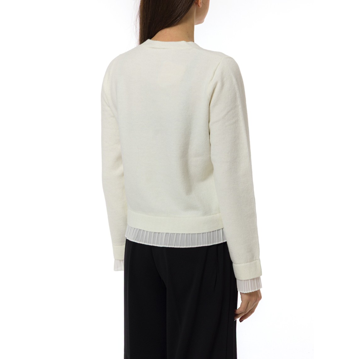 Cardigan con volant plissé Liu Jo