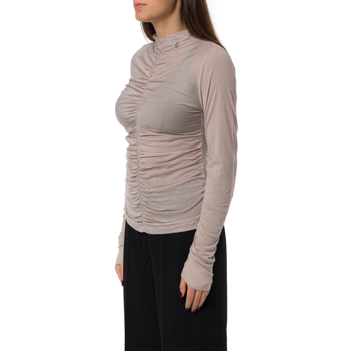 Top arricciato in misto lana Liu Jo