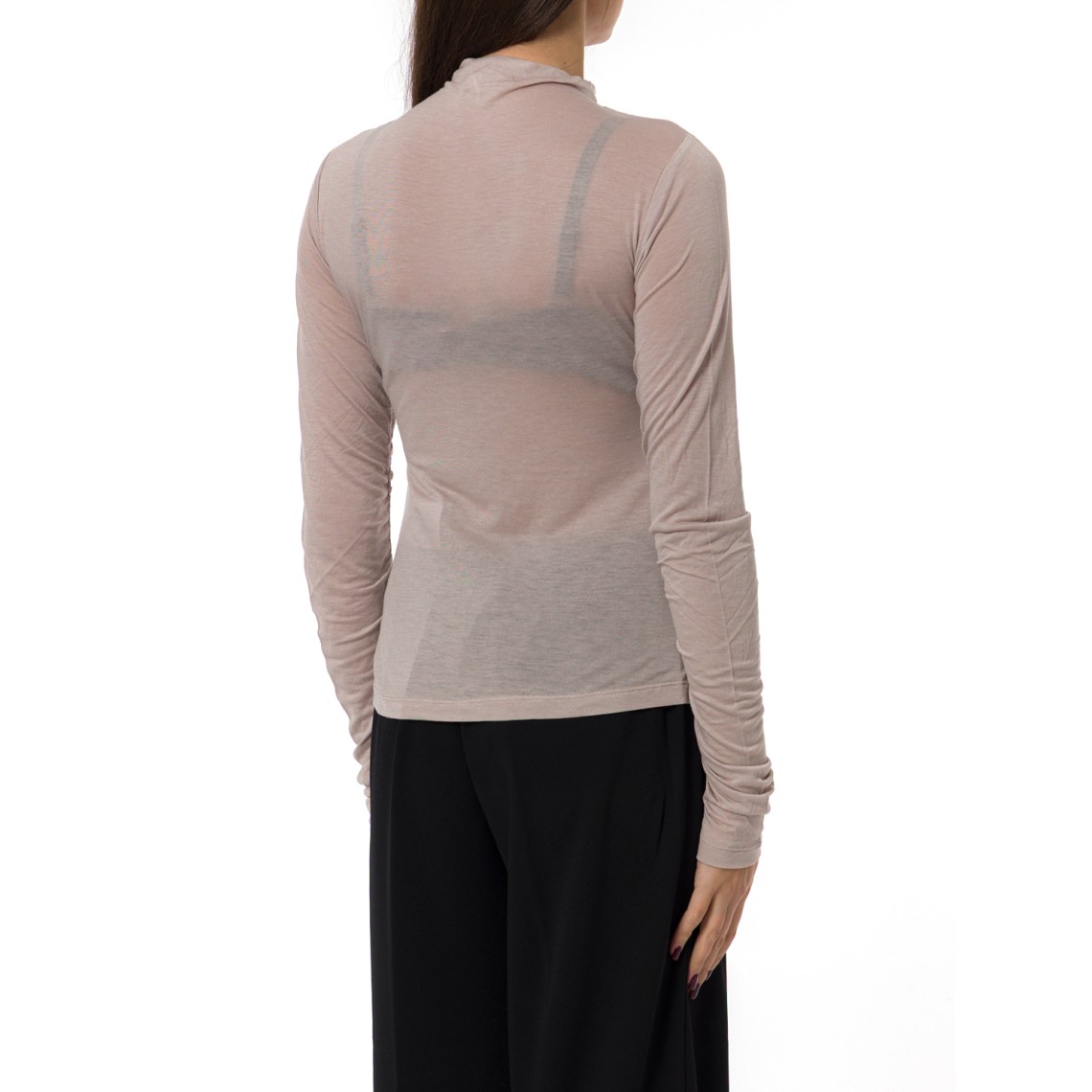 Top arricciato in misto lana Liu Jo