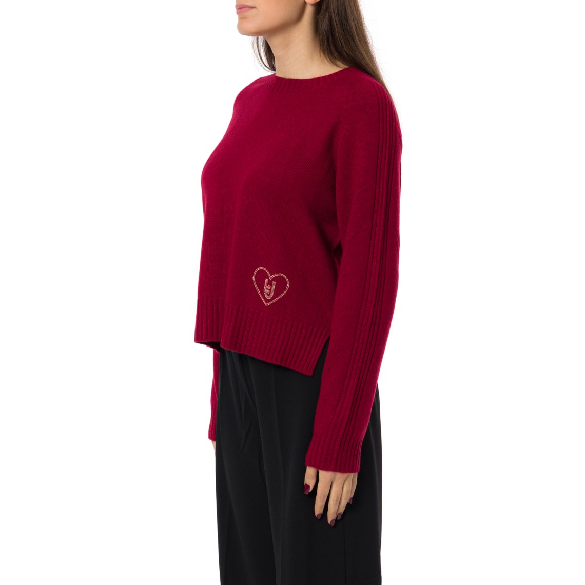 Maglia in misto lana con intarsi Liu Jo