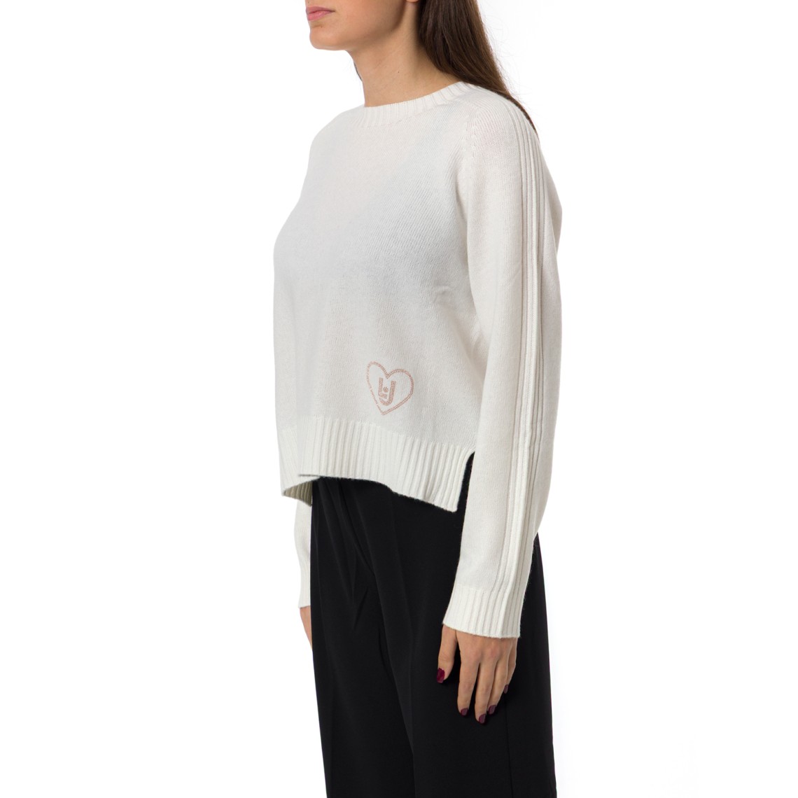 Maglia in misto lana con intarsi Liu Jo