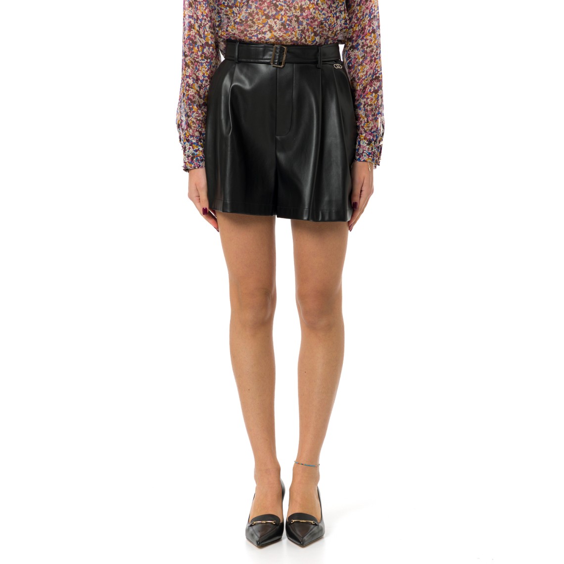 Shorts in tessuto spalmato Liu Jo