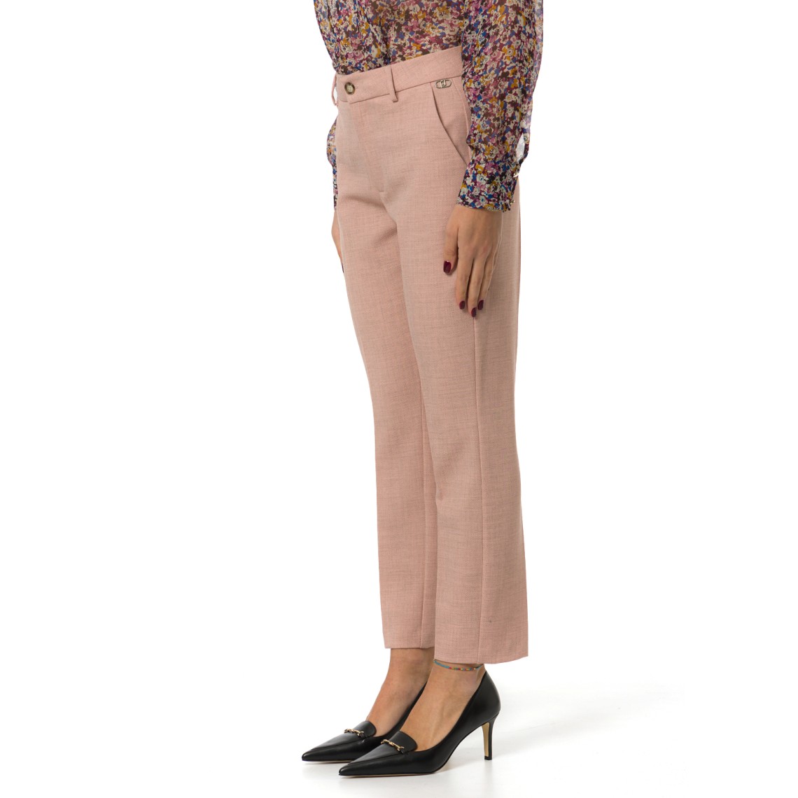 Pantaloni chino in tessuto mélange Liu Jo