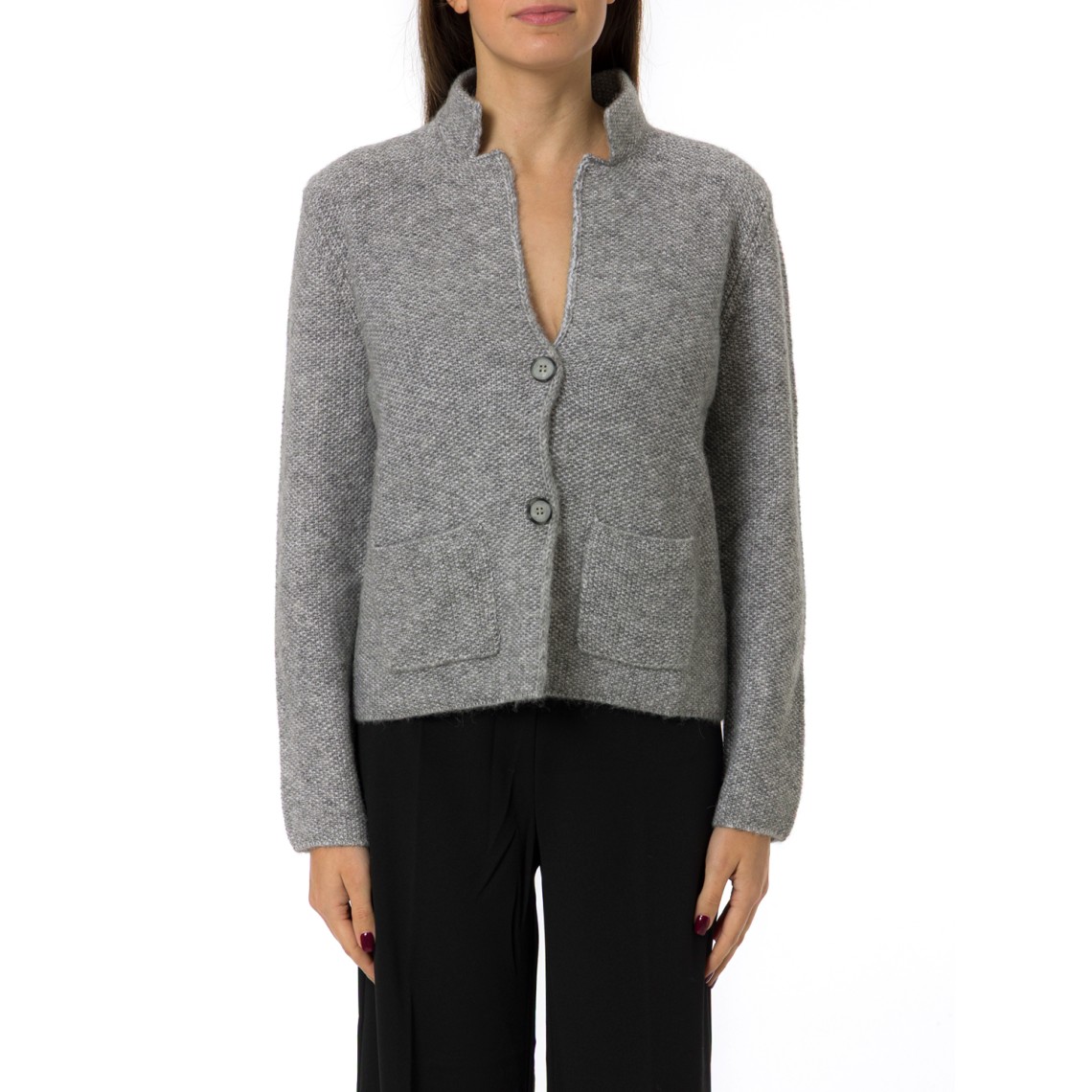 Cardigan Gran Sasso con scollo a V