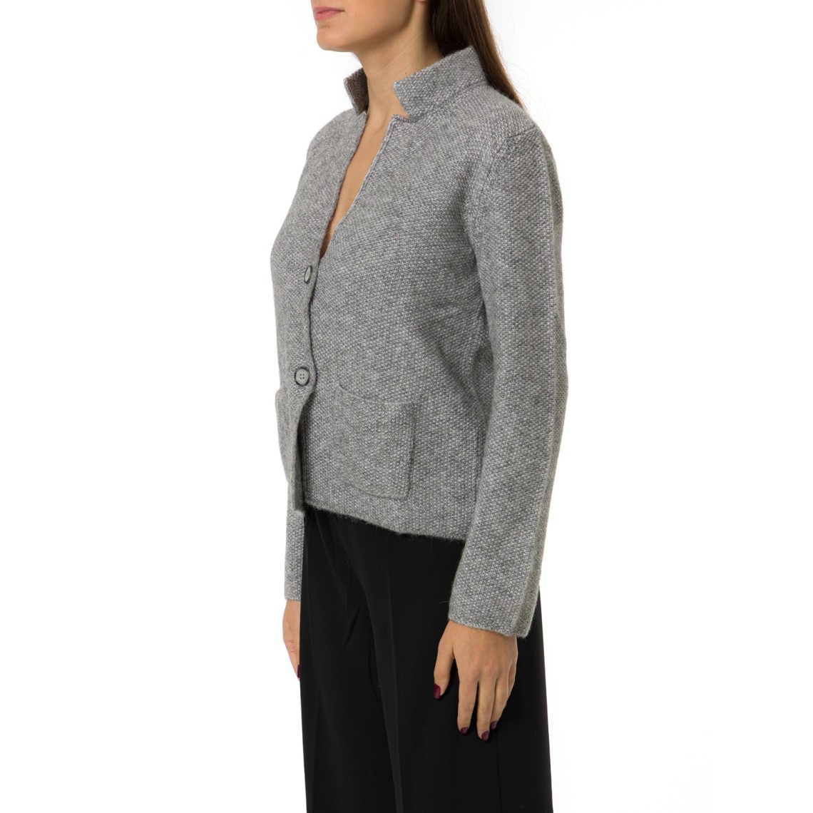 Cardigan Gran Sasso con scollo a V