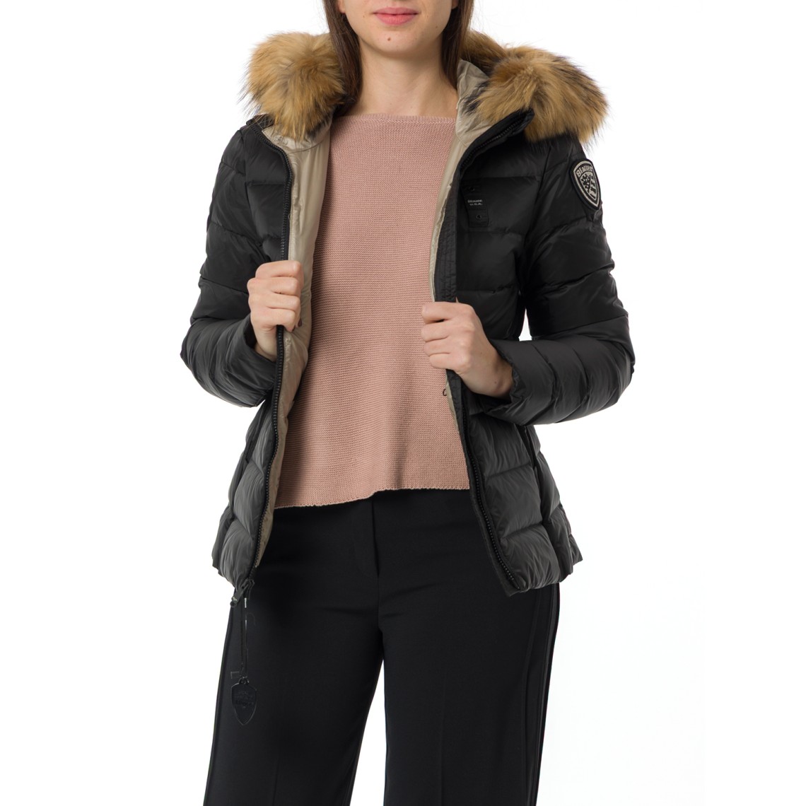 Giubbotto Arcadia Blauer con cappuccio