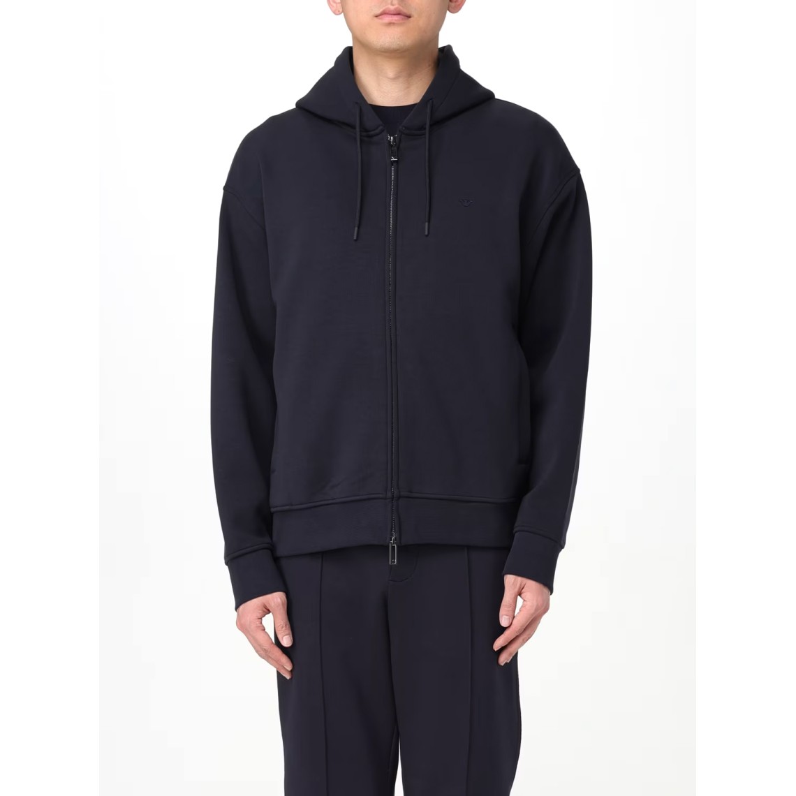 Felpa con zip e cappuccio Emporio Armani