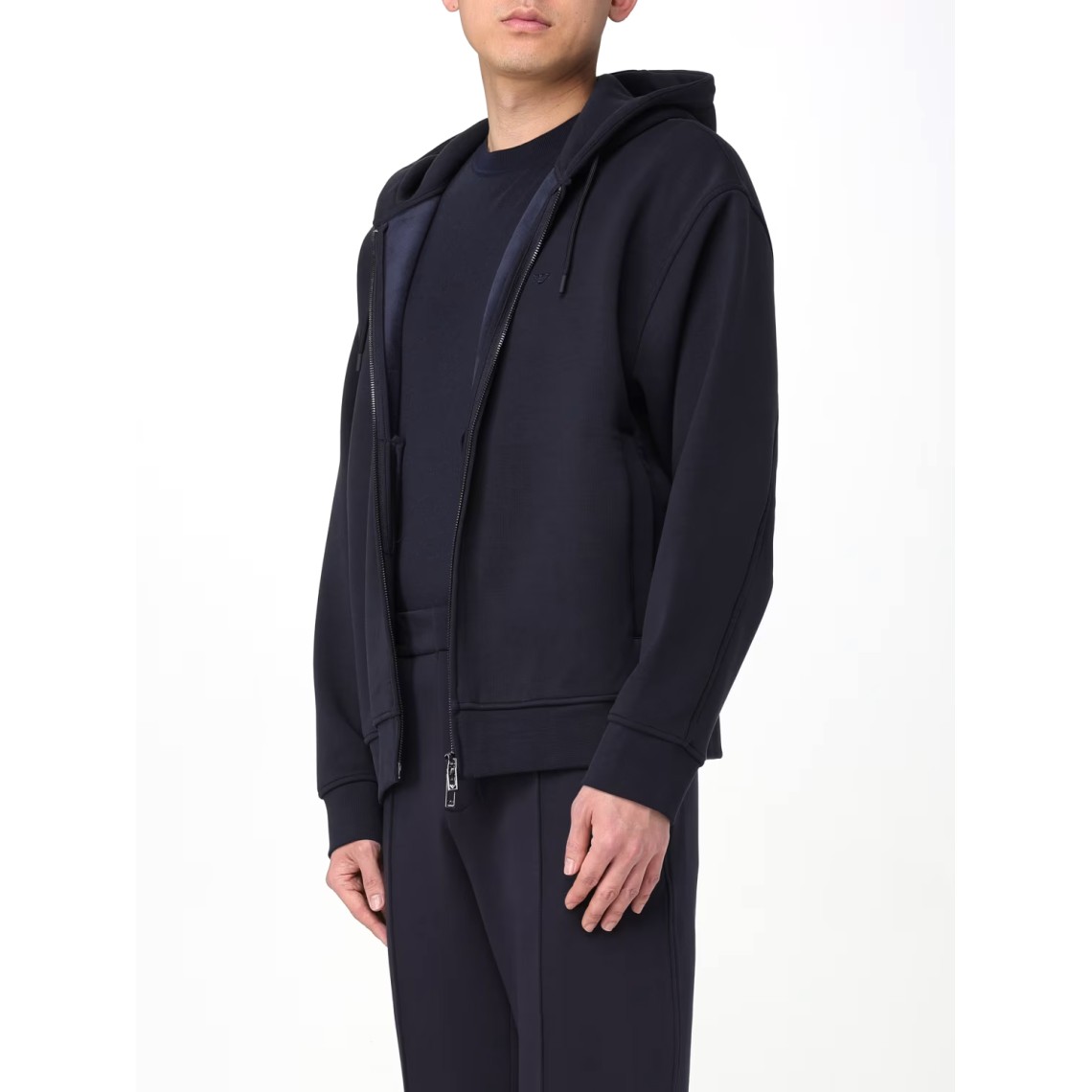 Felpa con zip e cappuccio Emporio Armani