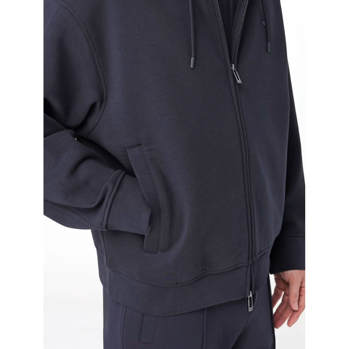 Felpa con zip e cappuccio Emporio Armani