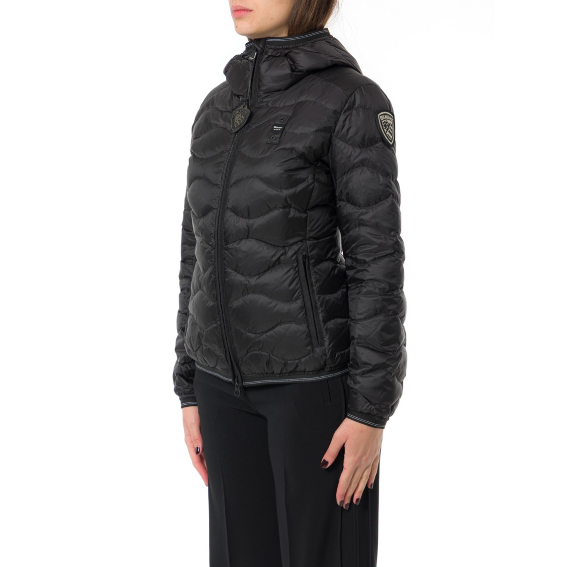 Giubbotto Camelia Blauer con cappuccio