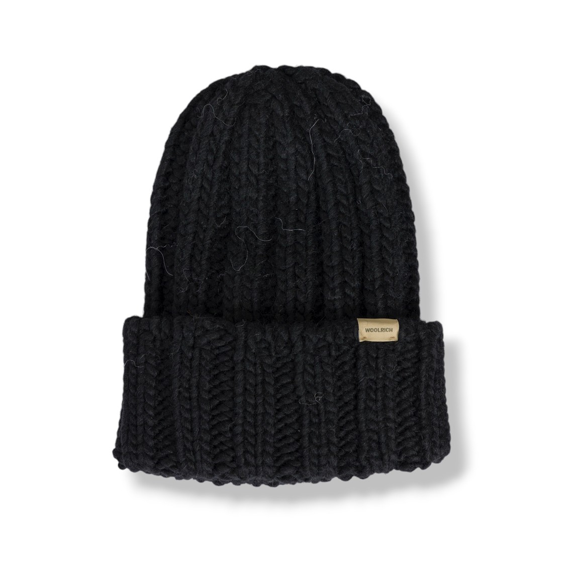 Cappello Woolrich in maglia di lana a coste