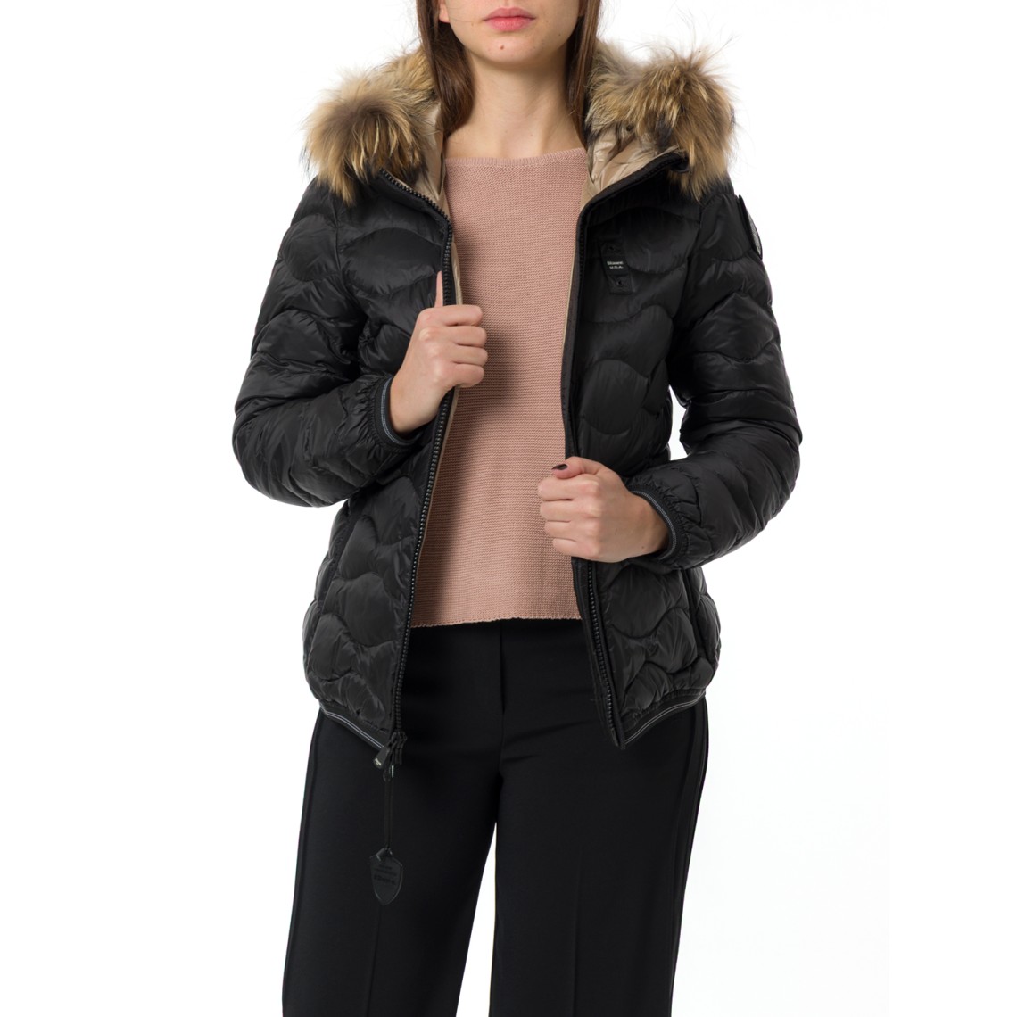 Giubbotto Aldie Blauer con cappuccio