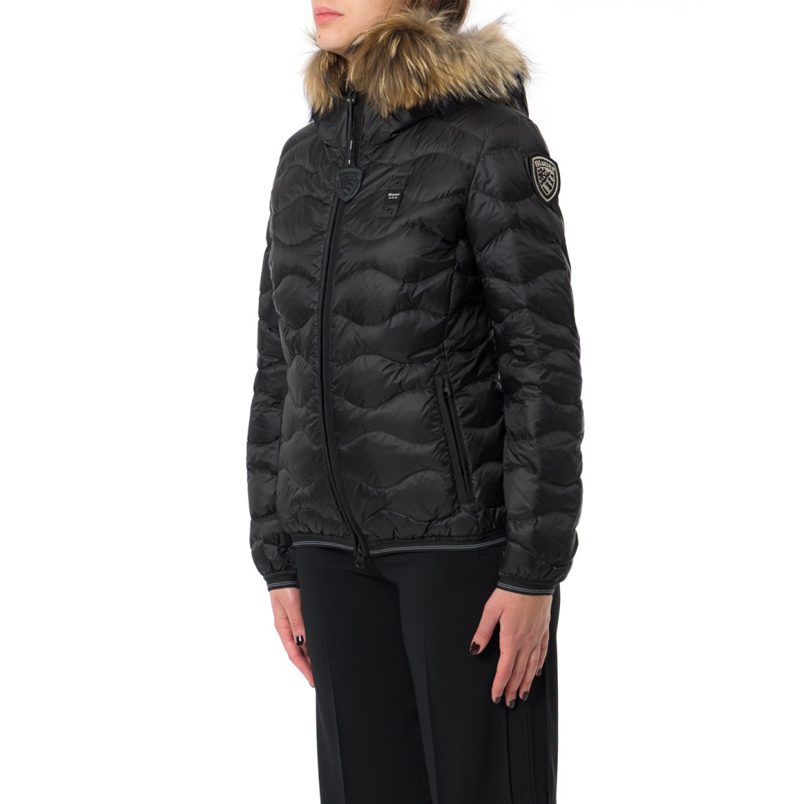 Giubbotto Aldie Blauer con cappuccio