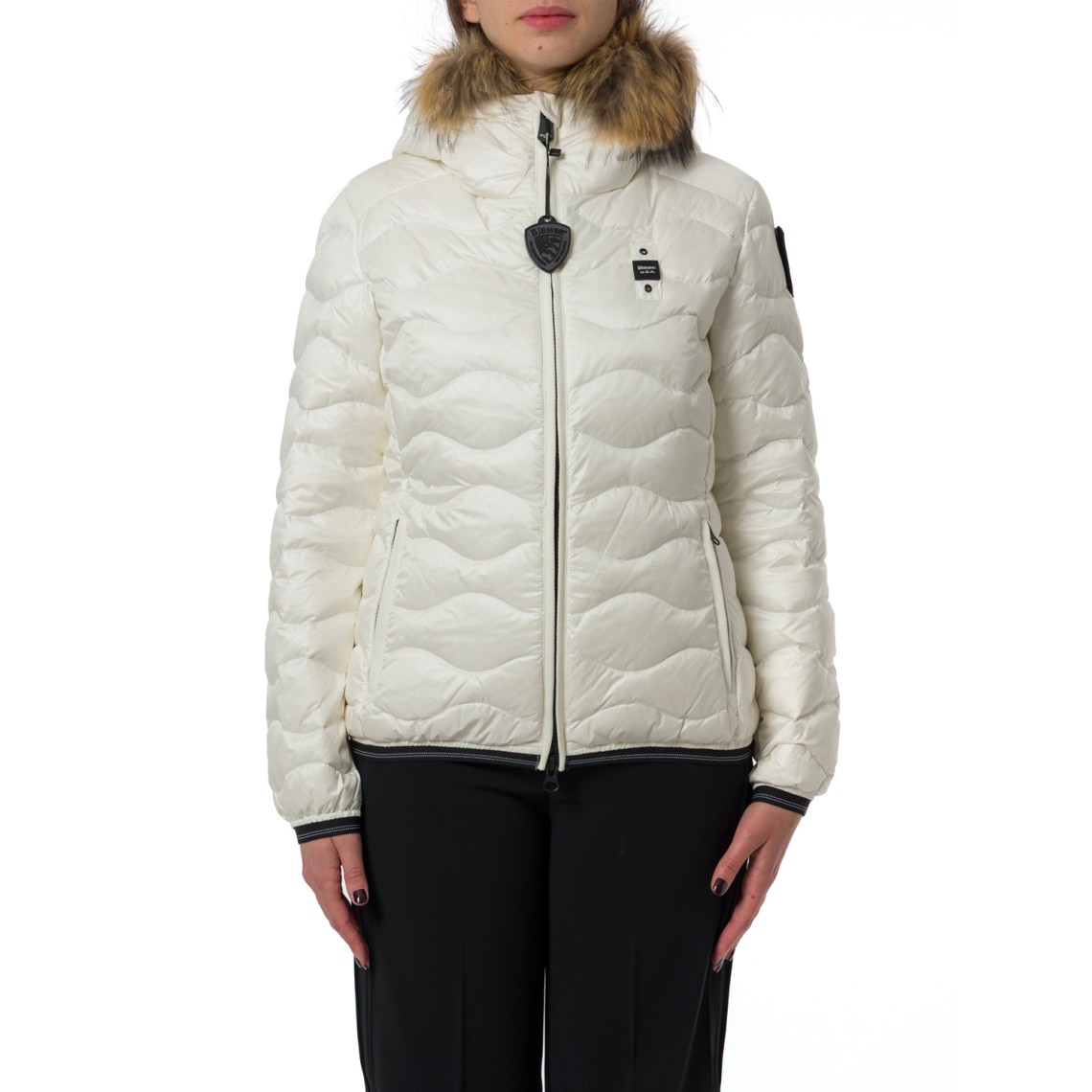 Giubbotto Aldie Blauer con cappuccio