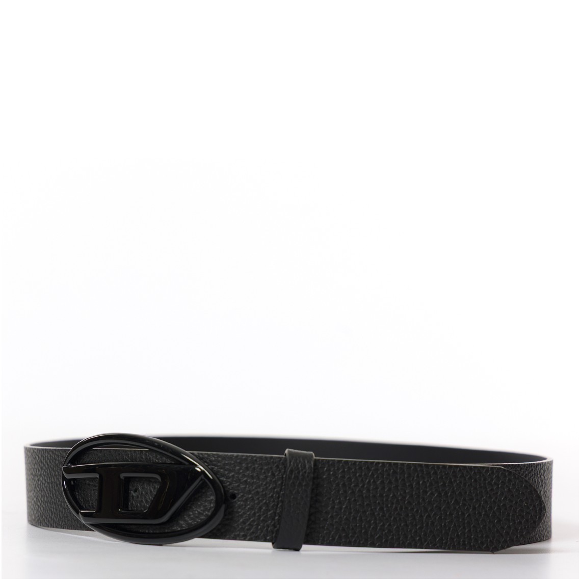 Cintura in pelle con fibbia in tono Diesel