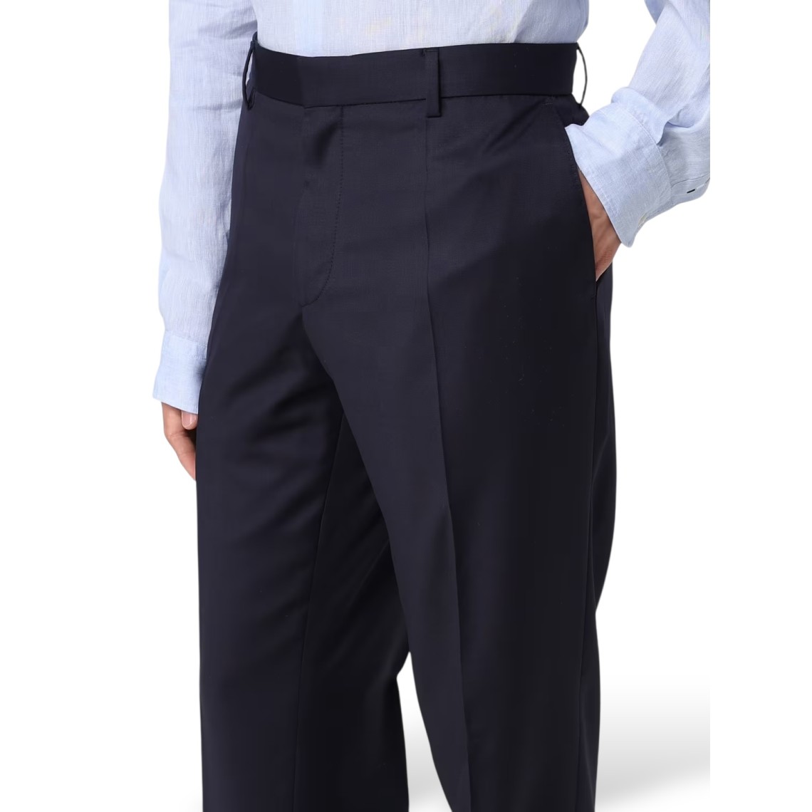 Pantaloni sartoriali Boss in lana vergine