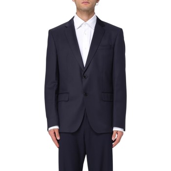 Blazer a monopetto in lana vergine Boss