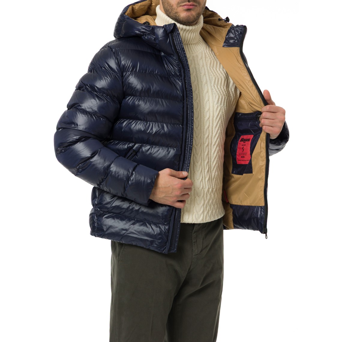 Giubbotto Adams Blauer in nylon trapuntato