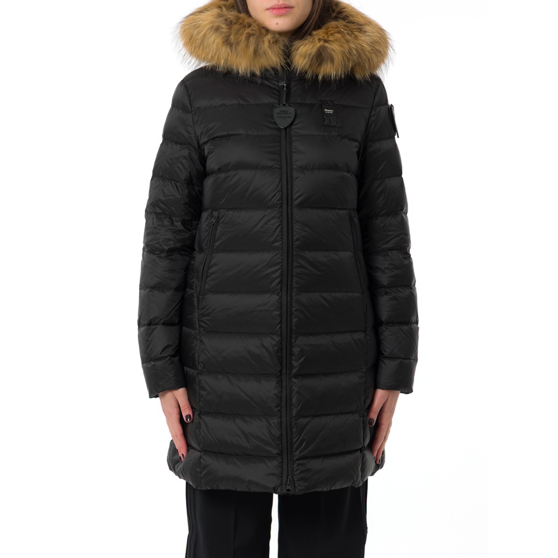 Giubbotto Kristin Blauer in nylon trapuntato