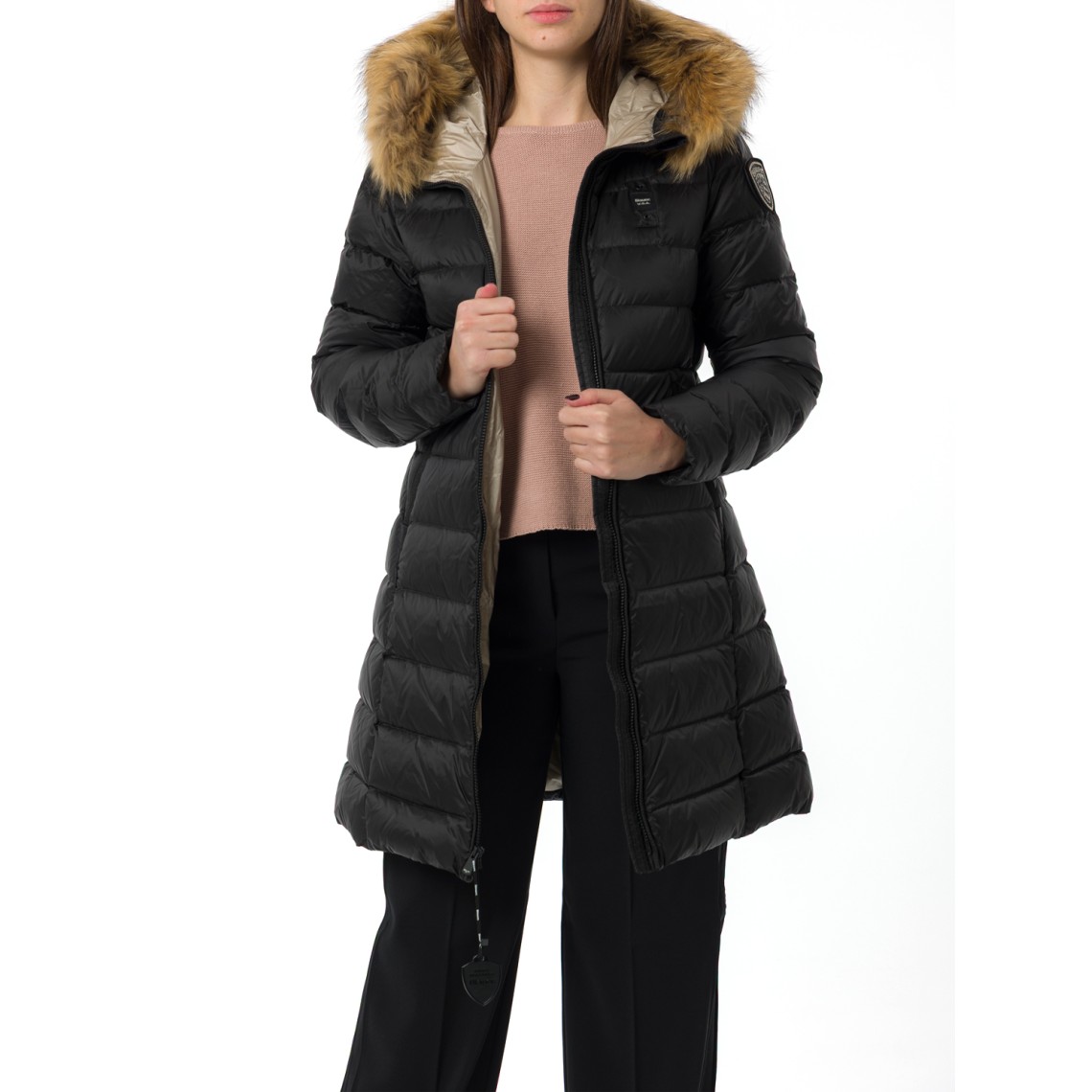 Giubbotto Kristin Blauer in nylon trapuntato