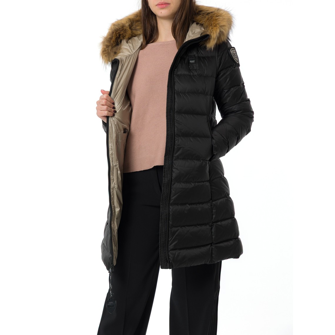 Giubbotto Kristin Blauer in nylon trapuntato