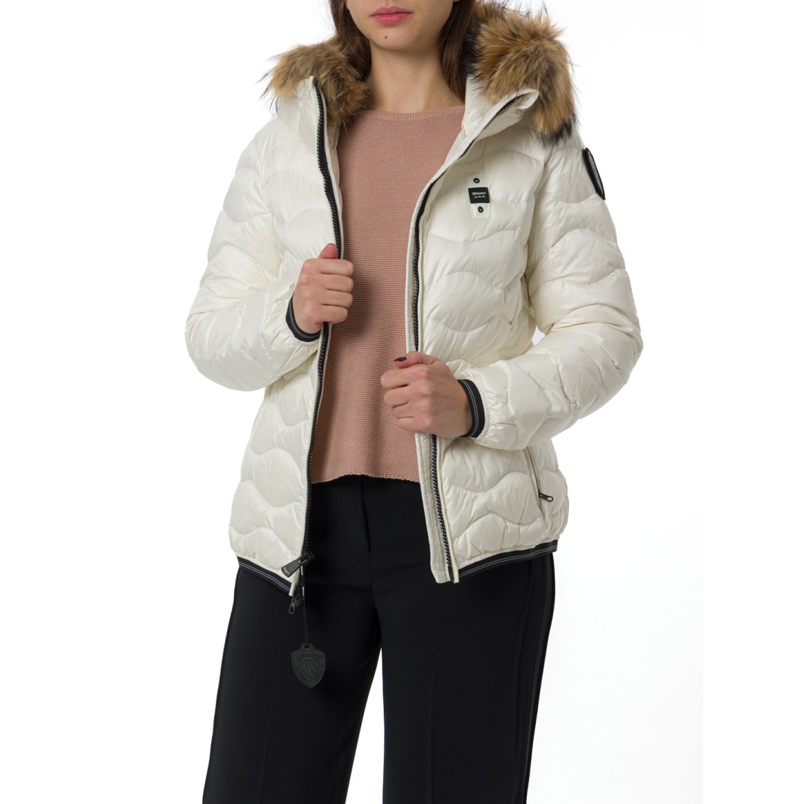 Giubbotto Aldie Blauer con cappuccio