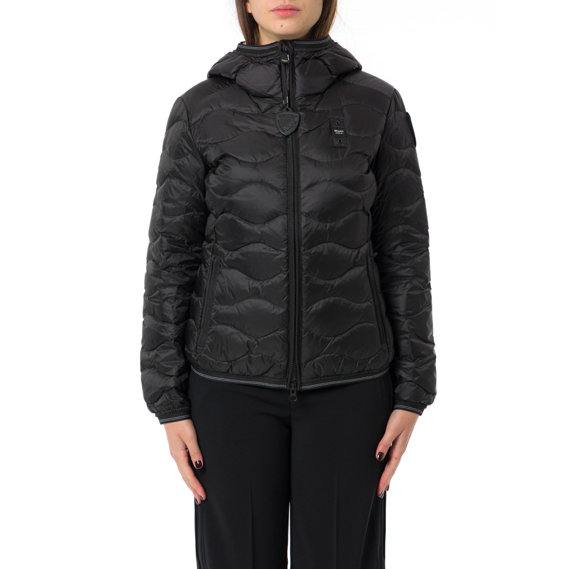 Giubbotto Camelia Blauer con cappuccio