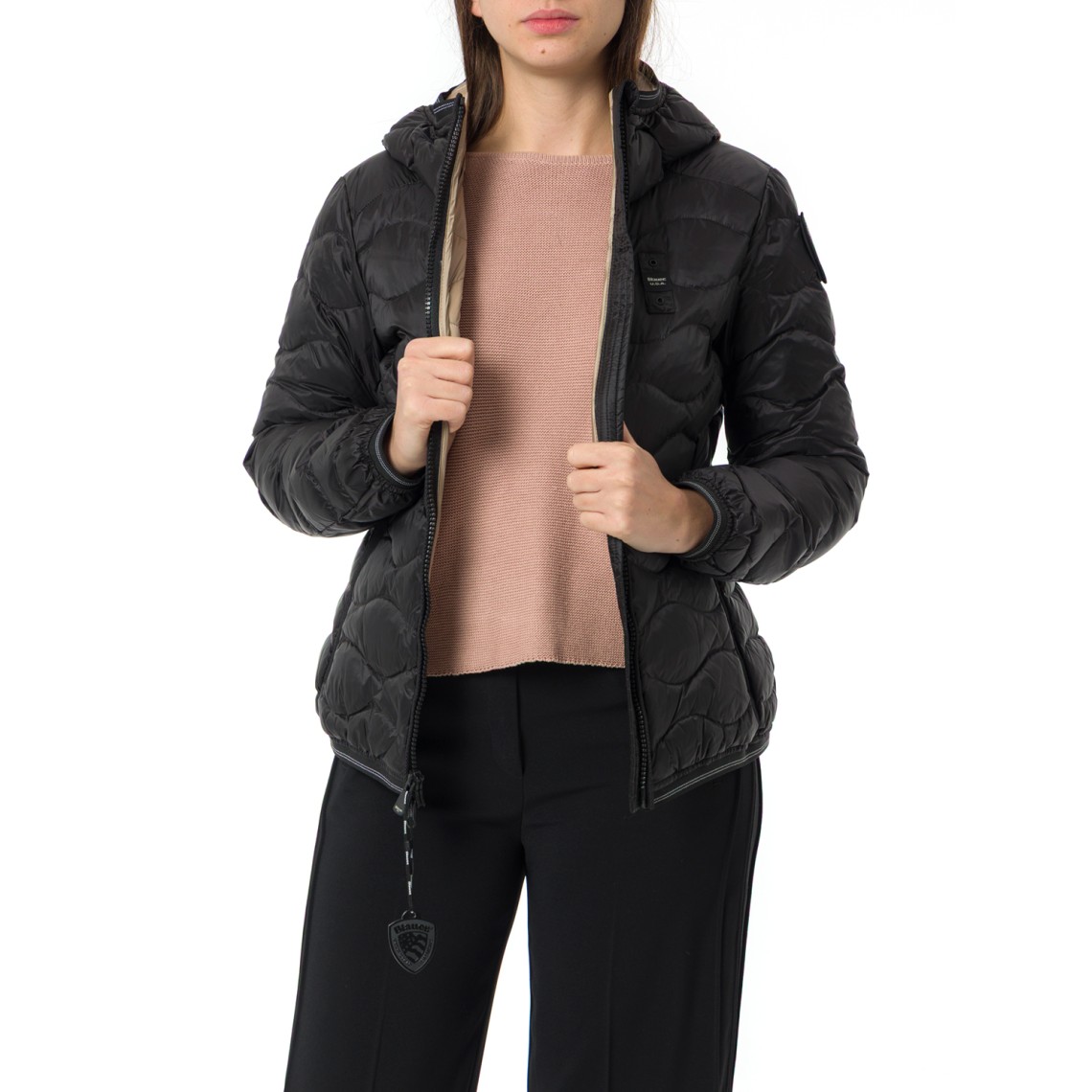 Giubbotto Camelia Blauer con cappuccio