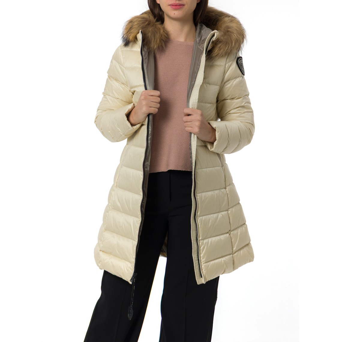 Giubbotto Kristin Blauer in nylon trapuntato