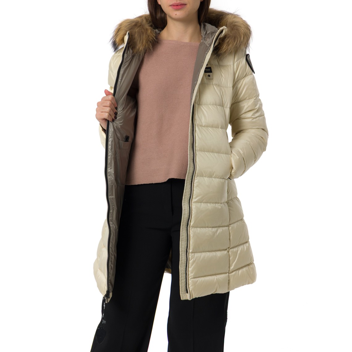 Giubbotto Kristin Blauer in nylon trapuntato