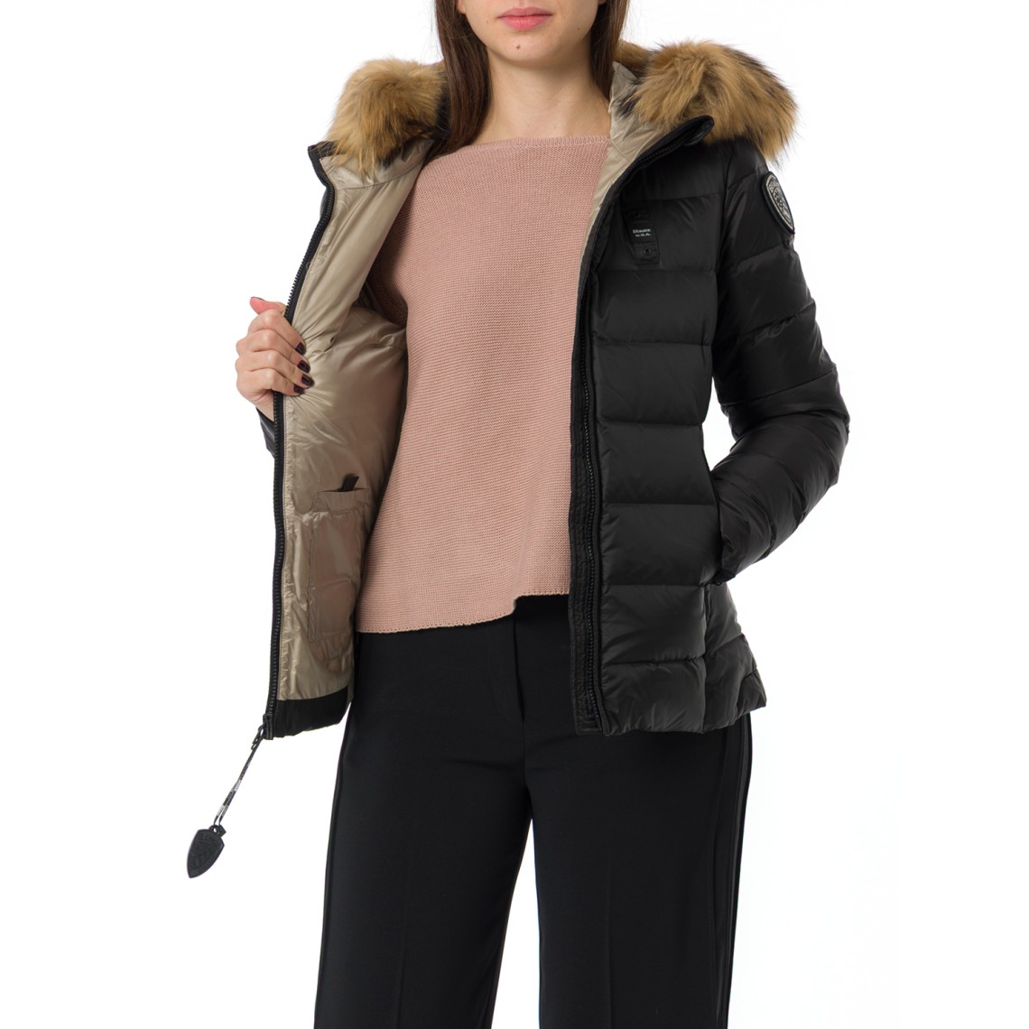 Giubbotto Arcadia Blauer con cappuccio