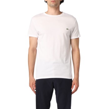 T-shirt girocollo in jersey di cotone Lacoste