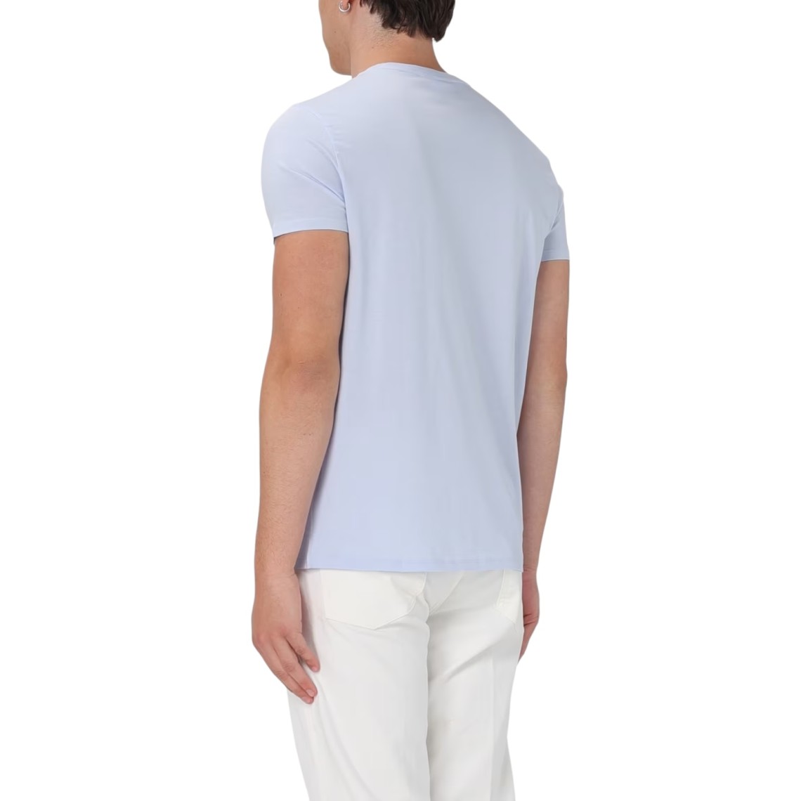 T-shirt girocollo in Jersey di cotone Lacoste