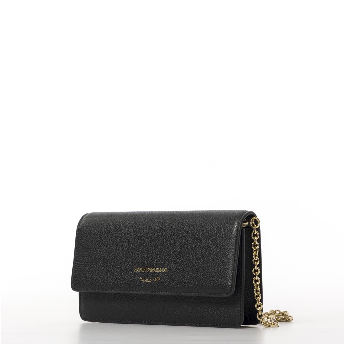 Borsa a tracolla mini in pelle bottalata Emporio Armani 