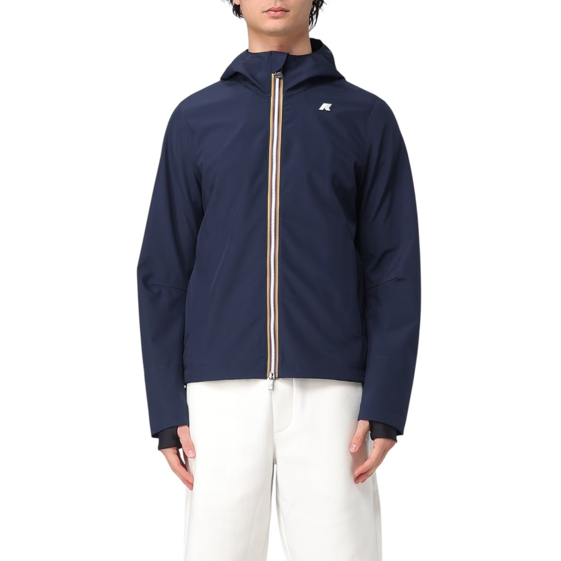 Giubbotto con cappuccio Jacko Bonded K-Way in nylon