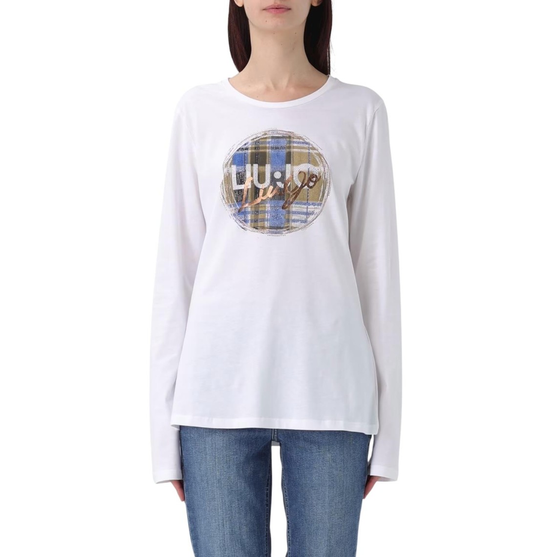 T-shirts in cotone con logo Liu Jo