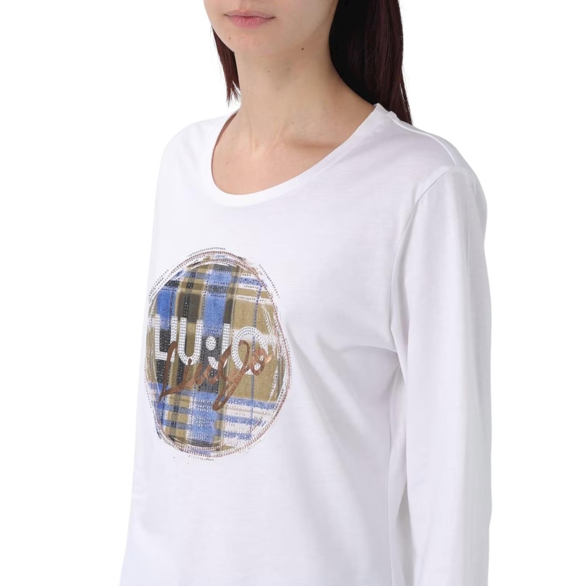 T-shirts in cotone con logo Liu Jo