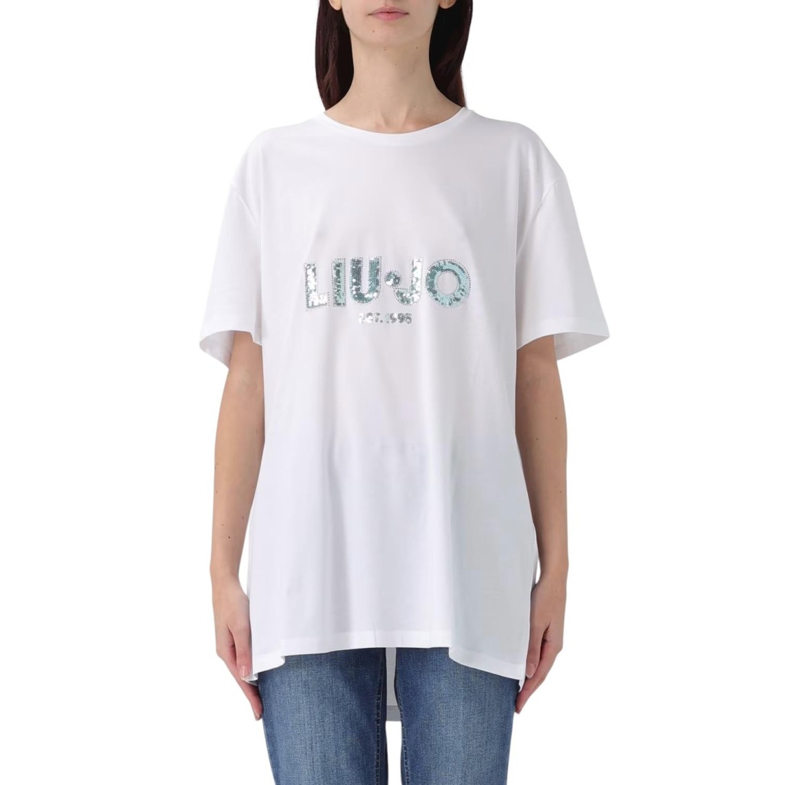 T-shirts in cotone con logo Liu Jo